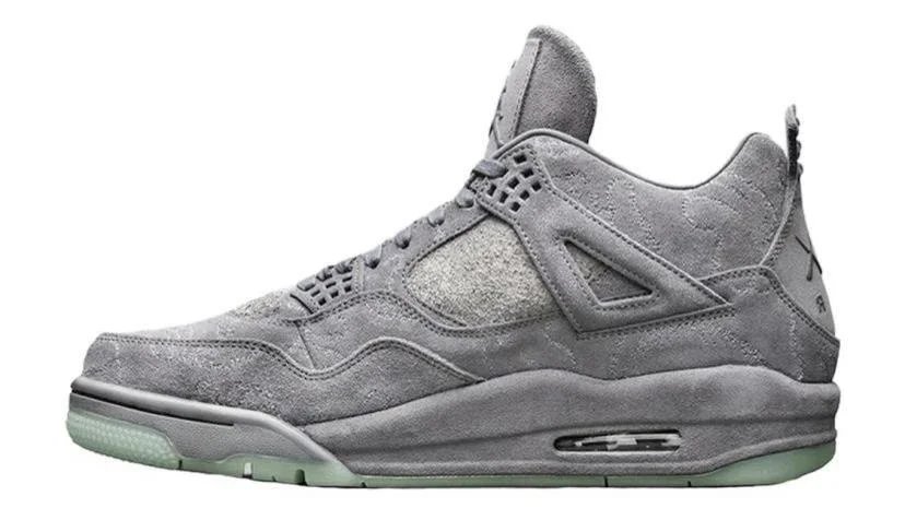 KAWS grey suede