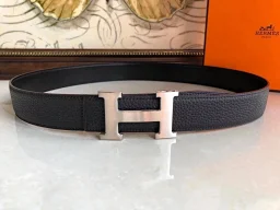 thumbnail for k8 (No. 30 belt men's genuine leather belt H buckle classic business casual belt original single high-end quality