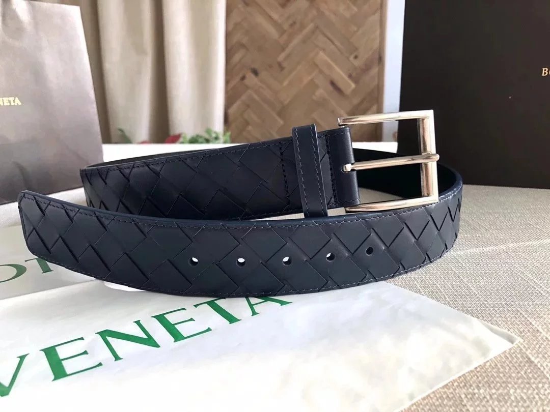 New 20 Men's Wide Belt Plus Size Intreccio Large · 3