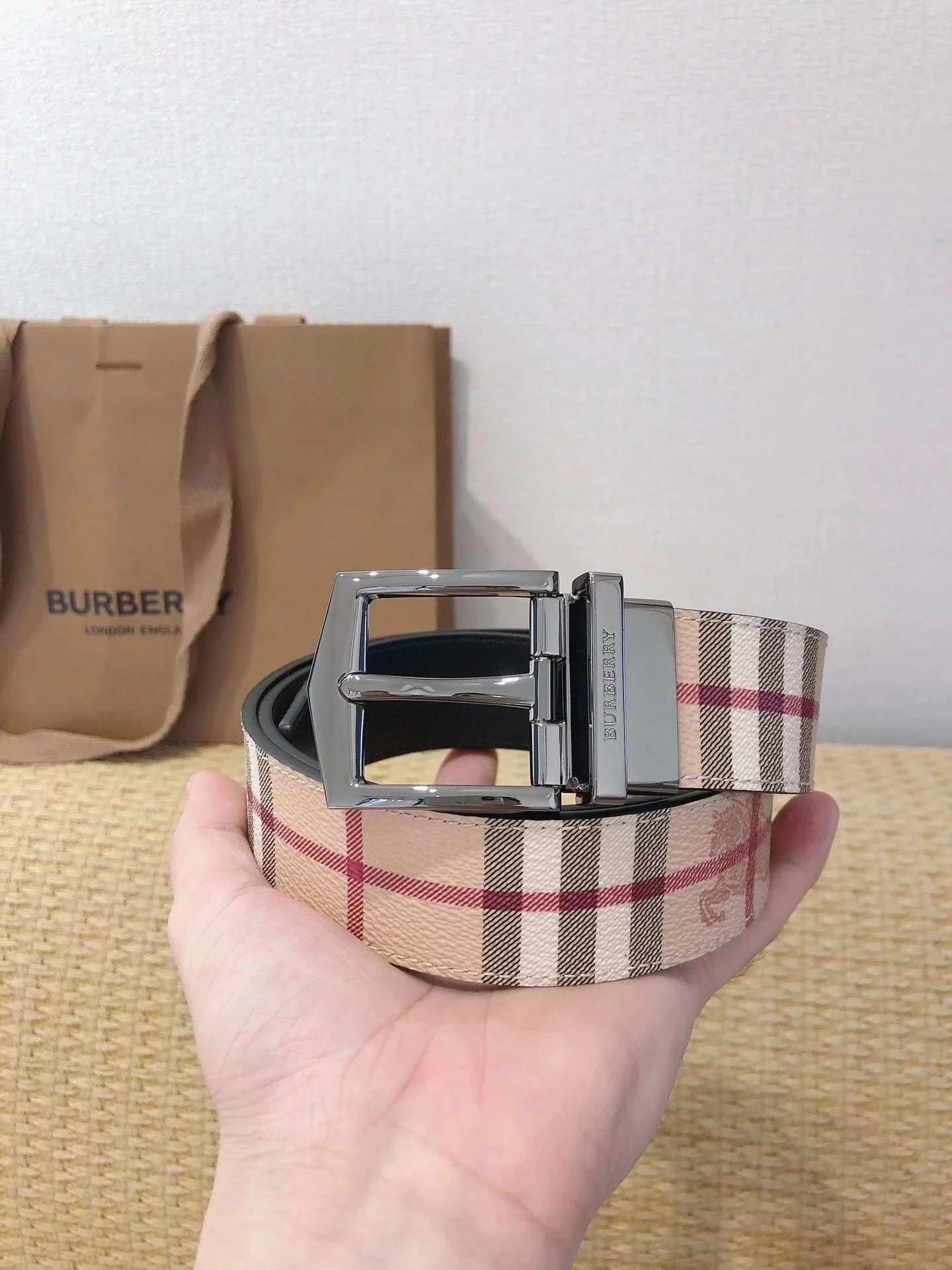 Gun colored buckle
