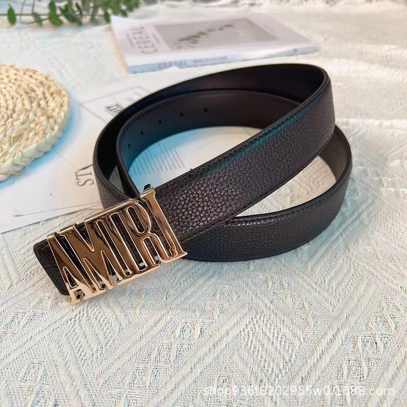Lychee pattern gold buckle