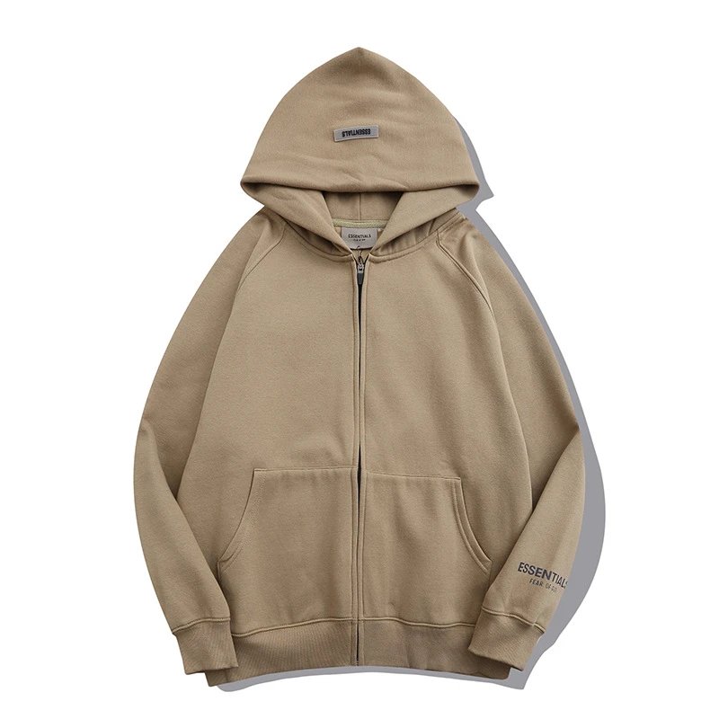 Zipper khaki