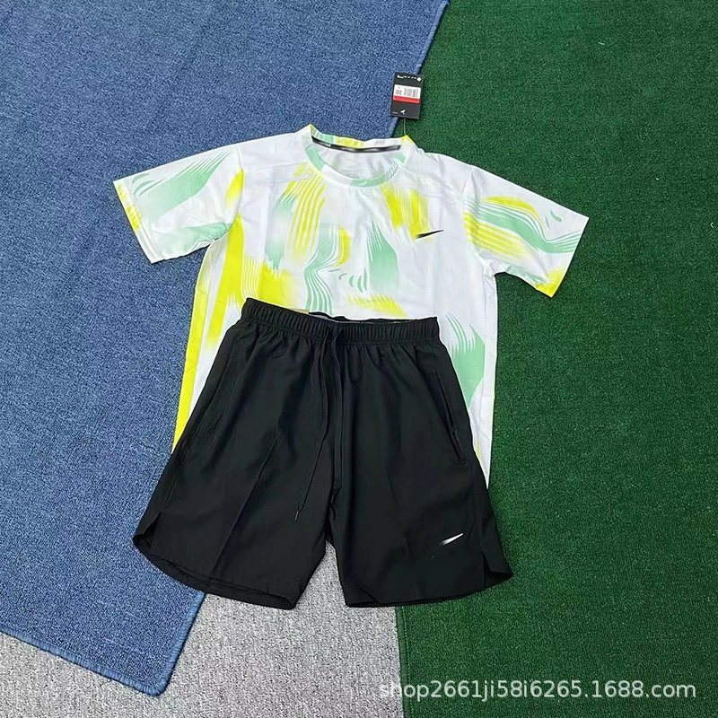 Unbranded Matching Sets Short-Sleeve Graphic Athletic Top and Shorts Set — 5