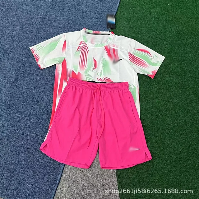 Unbranded Matching Sets Short-Sleeve Graphic Athletic Top and Shorts Set product detail image 1