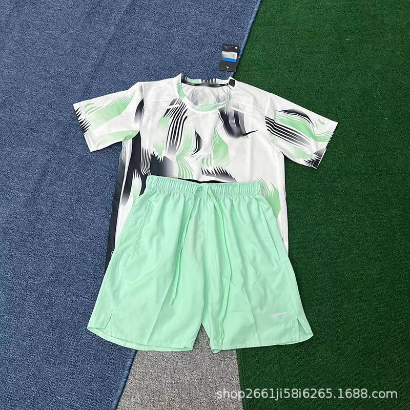 Unbranded Matching Sets Short-Sleeve Graphic Athletic Top and Shorts Set — 10