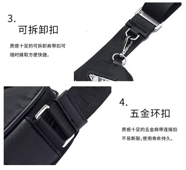 Prada Crossbody Bags Nylon Bag with Detachable Pouch product detail image 17