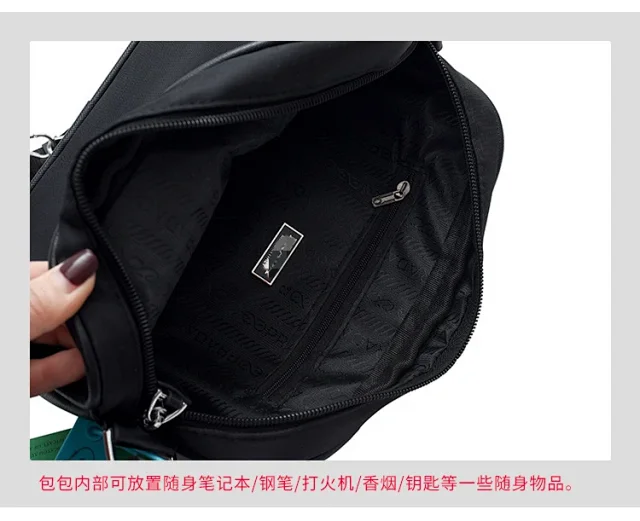 Prada Crossbody Bags Nylon Bag with Detachable Pouch product detail image 18