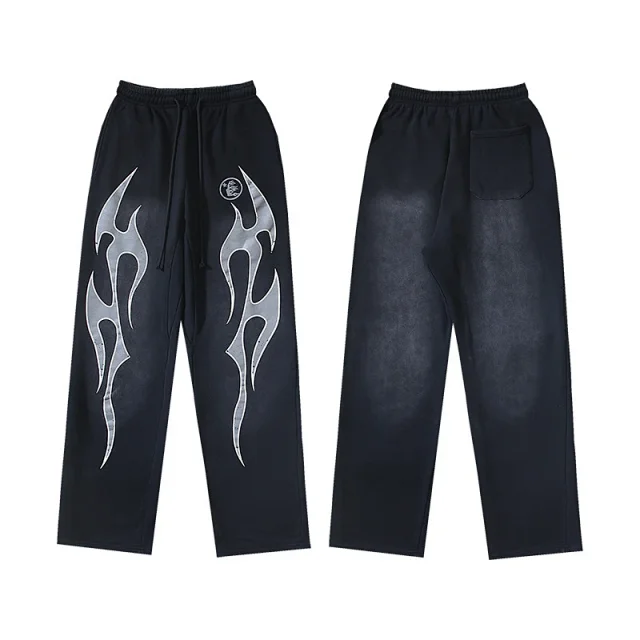 Hellstar Hoodies & Sweatshirts Flame Graphic Pullover Hoodie product detail image 12