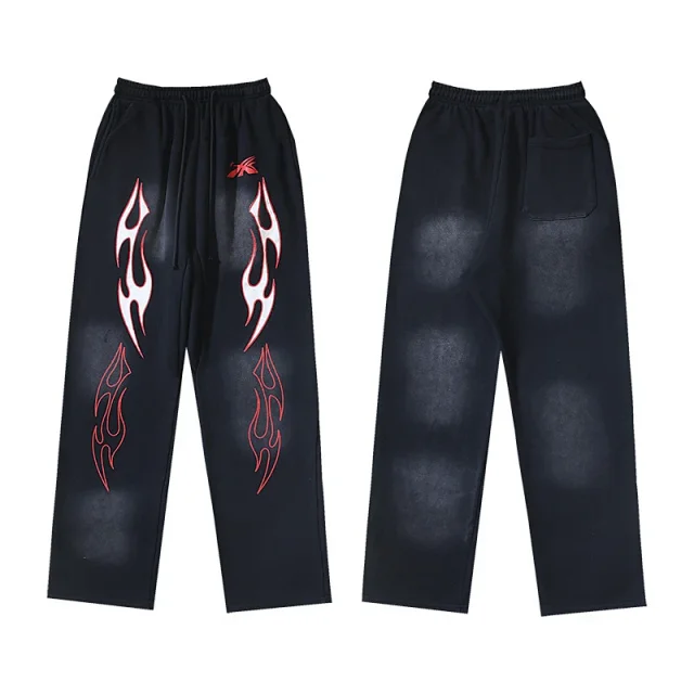 Hellstar Hoodies & Sweatshirts Flame Graphic Pullover Hoodie product detail image 14