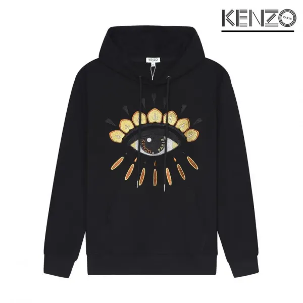 Kenzo Tiger Embroidered Black Hoodie - 16