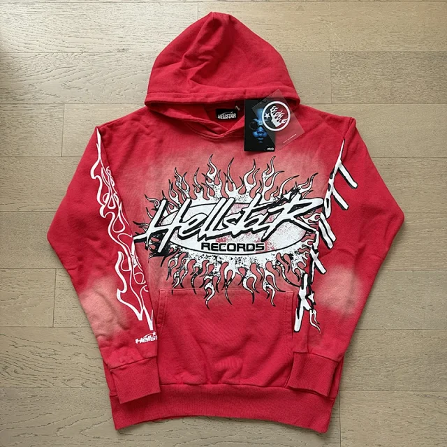 Hellstar Hoodies & Sweatshirts Flame Graphic Pullover Hoodie product detail image 35