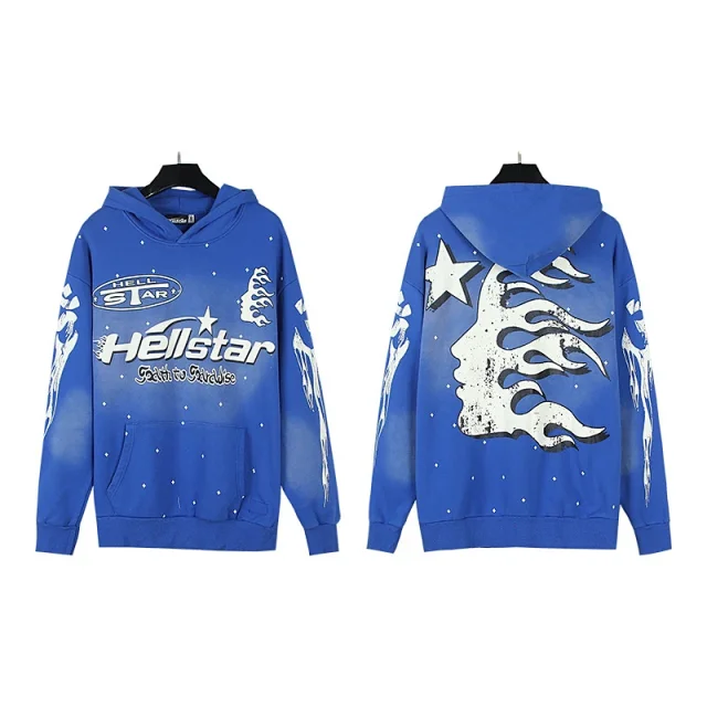 Hellstar Hoodies & Sweatshirts Flame Graphic Pullover Hoodie product detail image 50