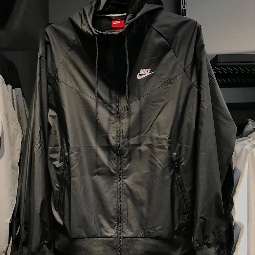 Nike Jackets Hooded Color-Block Zip Jacket — 01-Black Double-Layer (Upgraded Version)