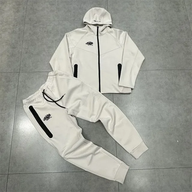 Unbranded Tracksuits Zip-up hooded tracksuit with jogger trousers and zip pockets product detail image 3