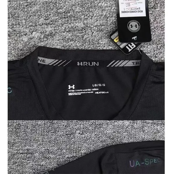 Under Armour Threadborne Tech T-Shirt Charcoal Gray Activewear Top - 18