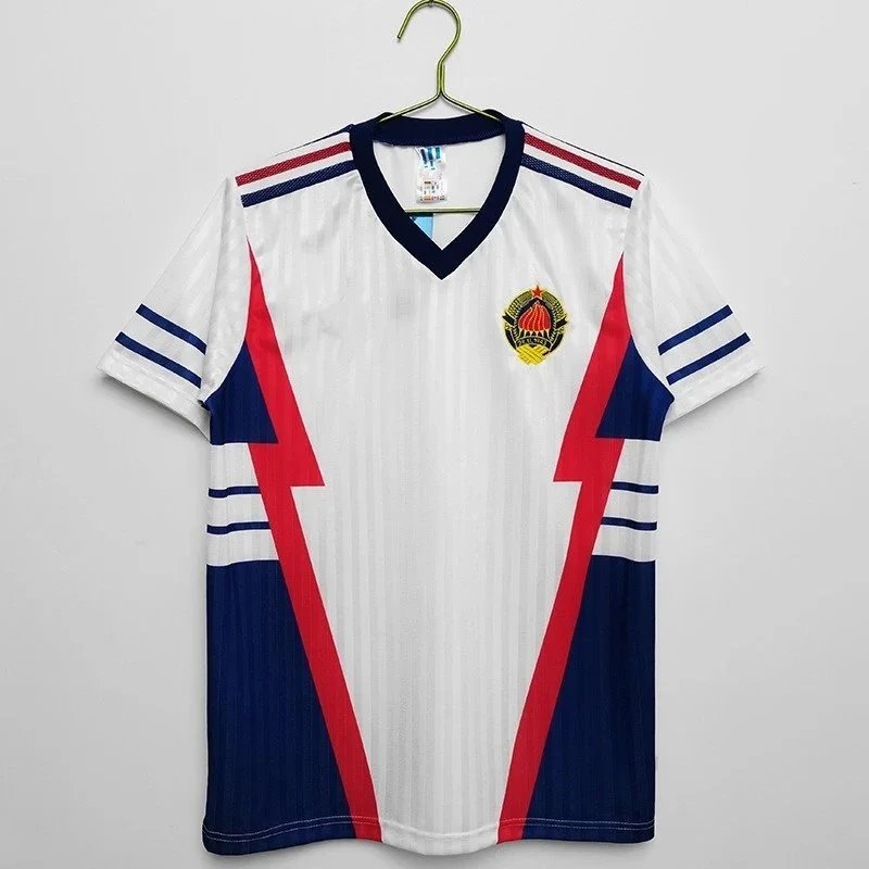 East Germany National Team 1990 Home Jersey White/Red/Navy - 3