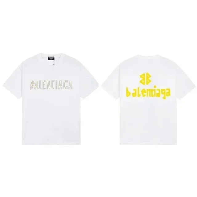 Balenciaga T-Shirts Short-Sleeve Logo Graphic T-Shirt product detail image 16