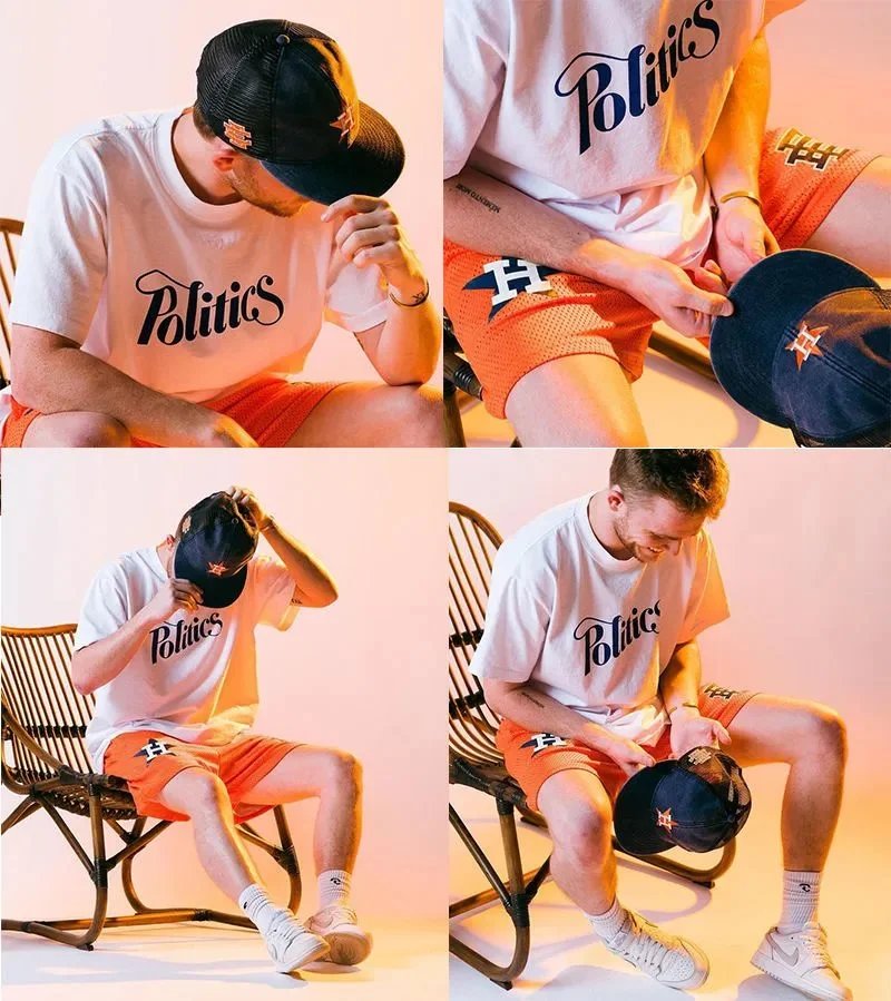 Evisu Mesh Shorts Orange - 20