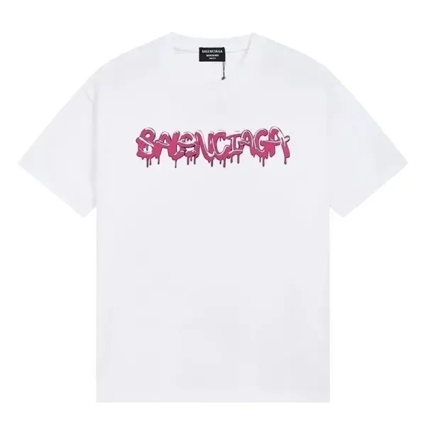 Balenciaga Paris Arch Logo White T-Shirt - 23