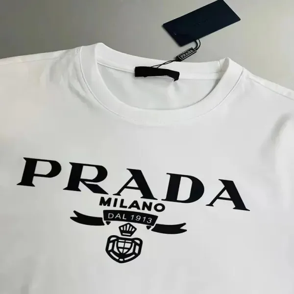 Prada Logo Patch Black T-Shirt - 14