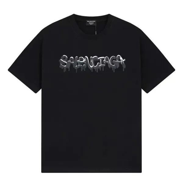 Balenciaga Paris Arch Logo White T-Shirt - 22