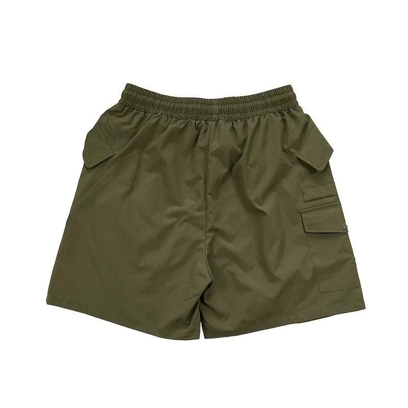 Off-White Diagonal Stripe Panel Shorts Yellow/White - 15