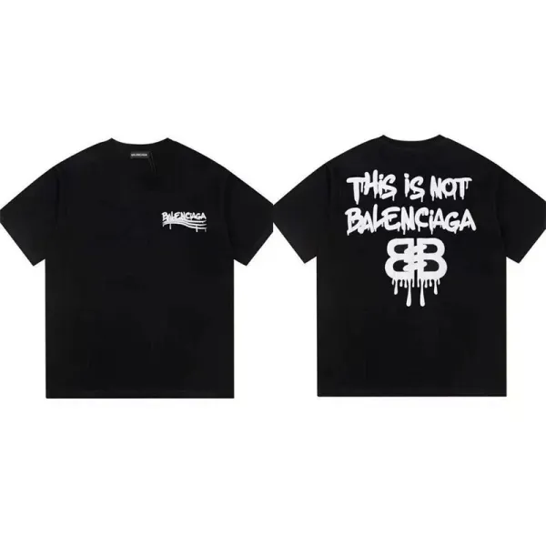 Balenciaga Paris Arch Logo White T-Shirt - 12