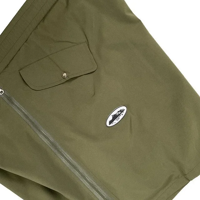 Unbranded Shorts Color-block striped elastic-waist with web belt product detail image 18