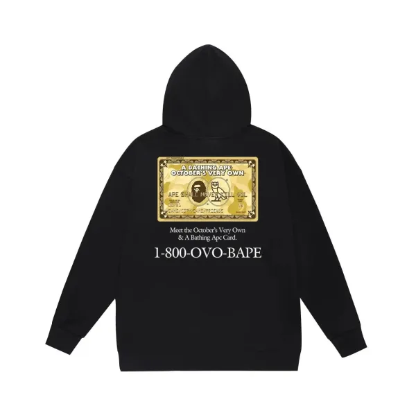A Bathing Ape x OVO October's Very Own Gold Card Hoodie White - 12