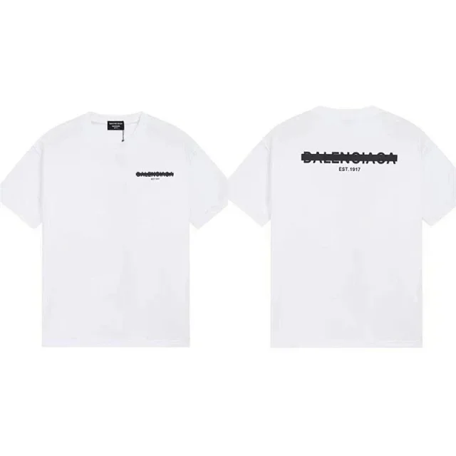 Balenciaga T-Shirts Short-Sleeve Logo Graphic T-Shirt product detail image 10