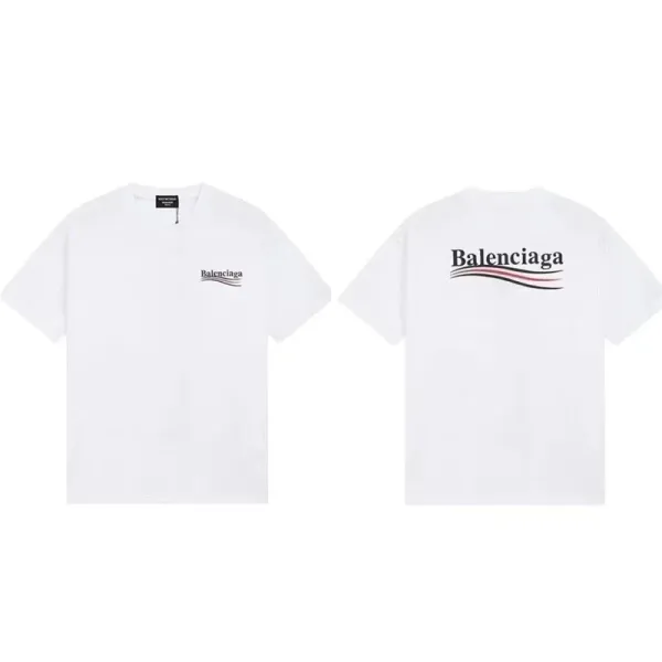 Balenciaga Paris Arch Logo White T-Shirt - 19