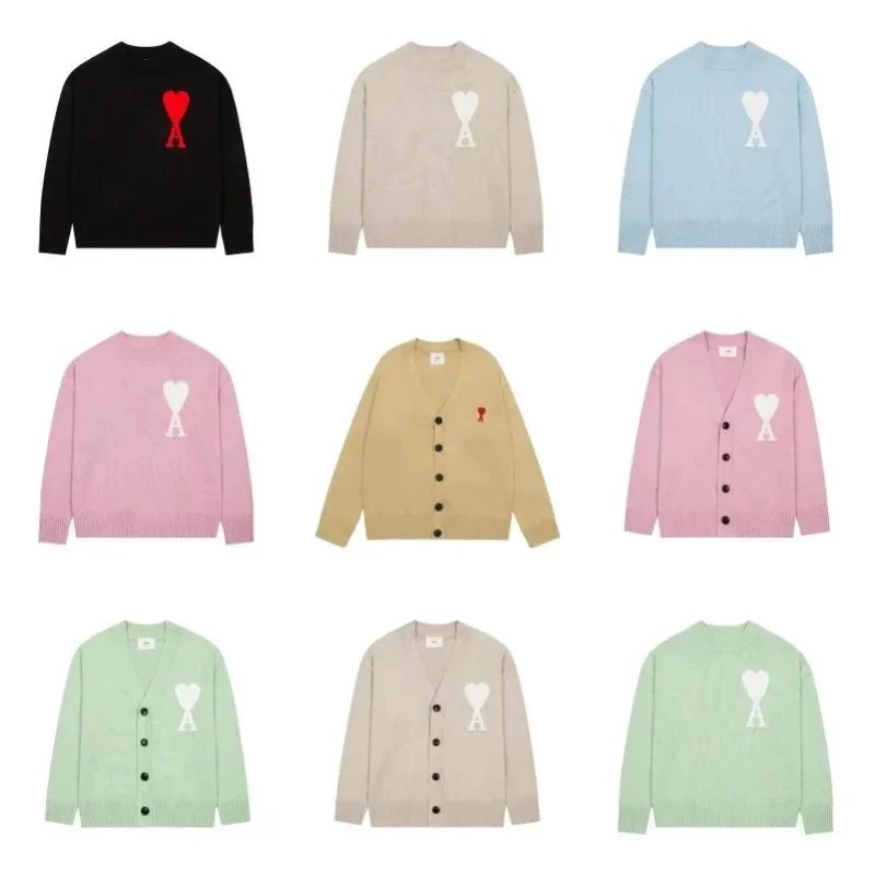 Ami Paris Heart Logo Sweater/C