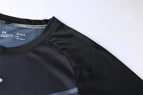 Under Armour Threadborne Tech T-Shirt Charcoal Gray Activewear Top - 29