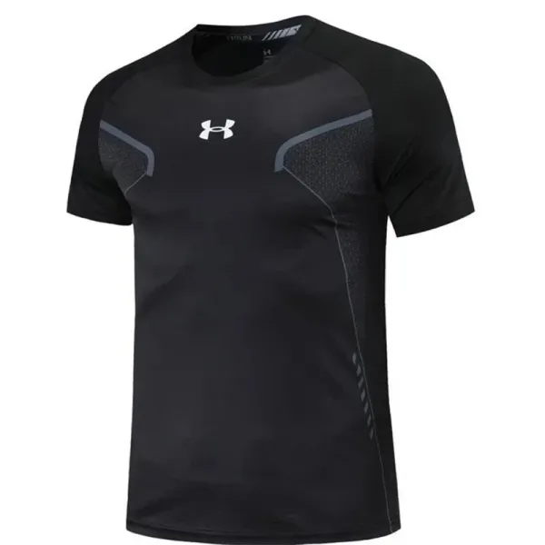 Under Armour Threadborne Tech T-Shirt Charcoal Gray Activewear Top - 14