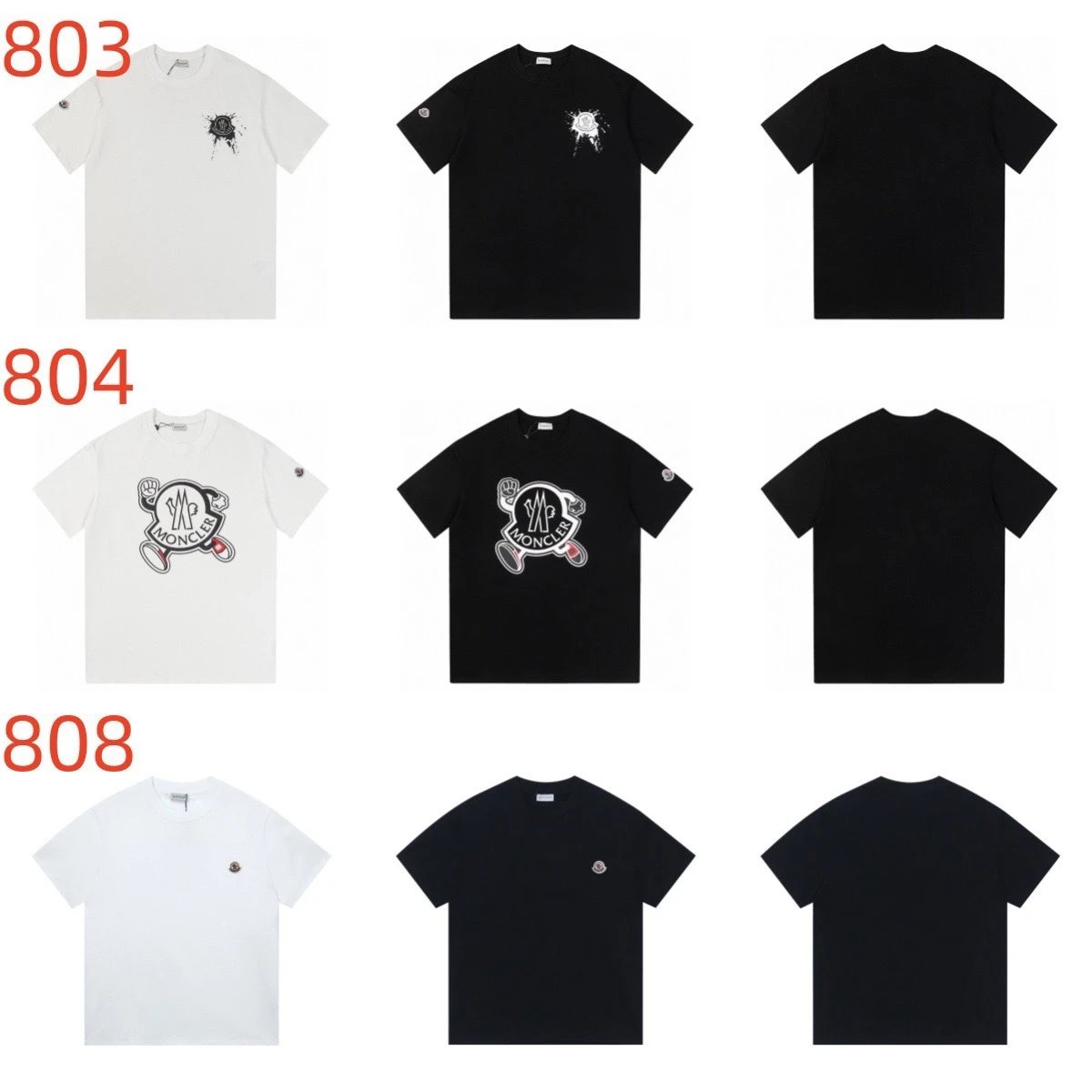 Meng's Home 2025 New Logo Print Small Embroidery Unisex Crew Neck Short-Sleeve T-Shirt