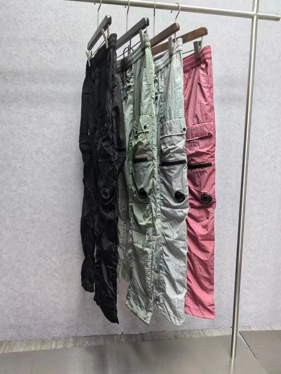 CP Trendy Classic Glasses Functional Metal Nylon High Street Casual Pants