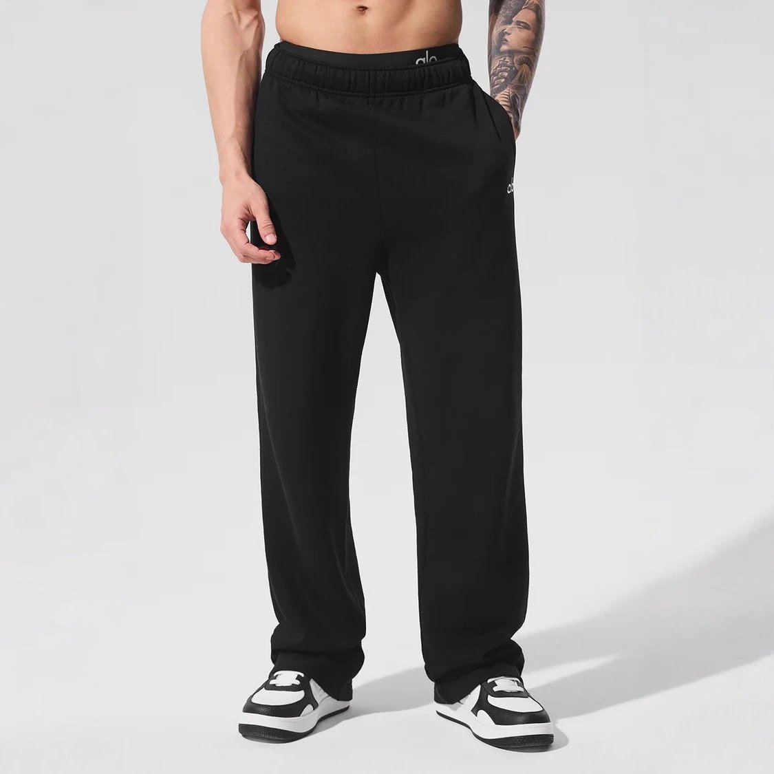 Alo Yoga Sweatpants Relaxed Fleece Black