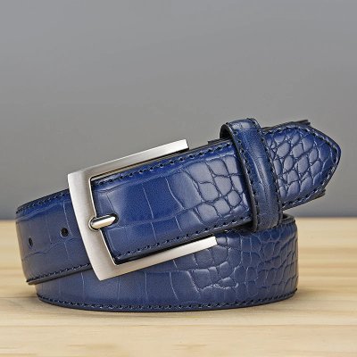 Blue Crocodile Belt