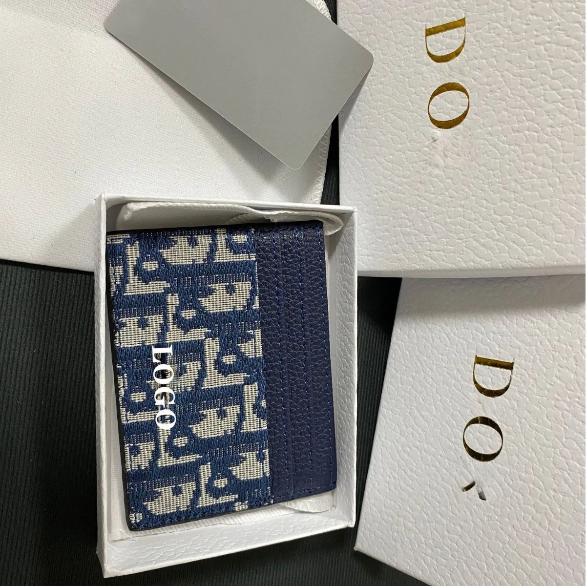 荔枝纹刺绣卡包女士零钱包情侣款卡包LOGO卡套信用卡包 - 135979