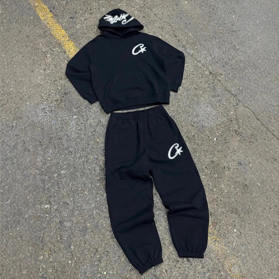 卫衣连帽衫街头时尚街头风抗寒休闲保暖套装Y2K