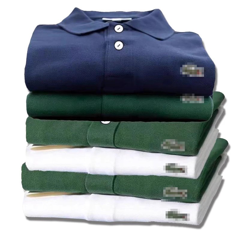 polo衫t恤男士翻领夏季休闲短袖T男装纯色外贸大码帅气半袖