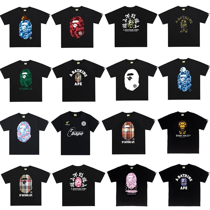 短袖字母印花休闲街头男女宽松大码T恤半袖衫潮