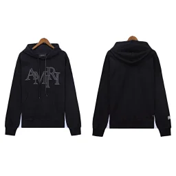 thumbnail for New logo embroidered letter logo loose casual terry hoodie men's and women's sweatshirt set 11