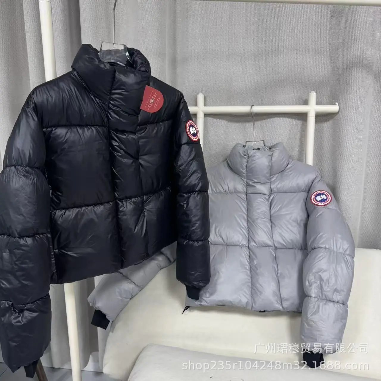 鹅棉服女士面包服加厚短款鹅绒彩标秋冬外套 - 135060