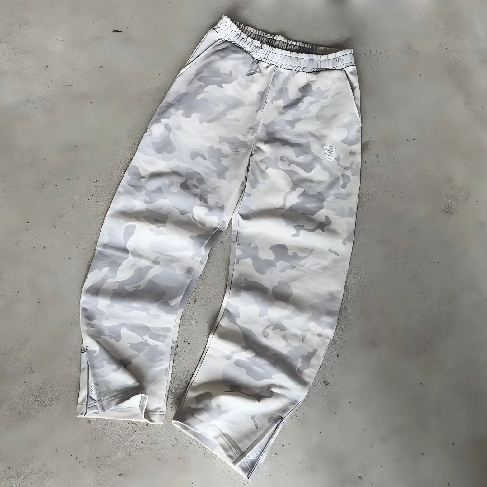 White Grey Camo Pants