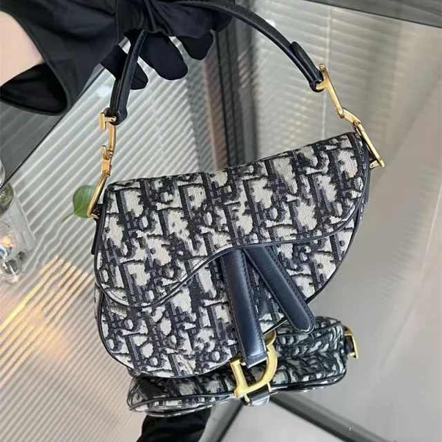 Dior Crossbody Bags Saddle Bag with D Charm product detail image 11