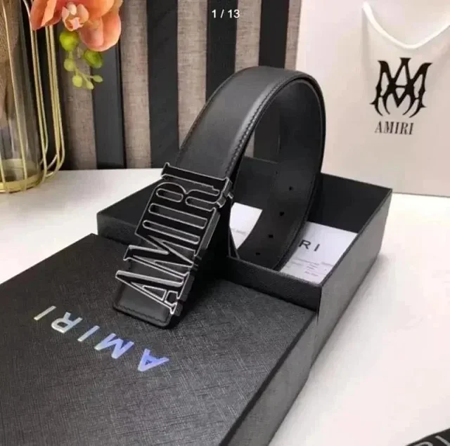Amiri Belts Logo Buckle Belt product detail image 1