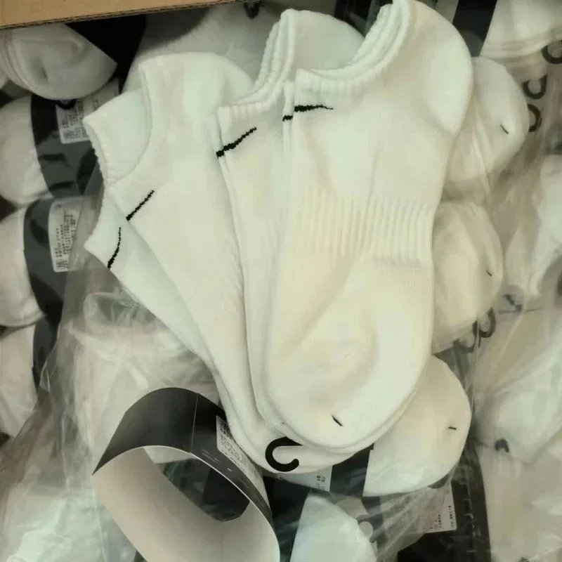 毛巾底船袜白色