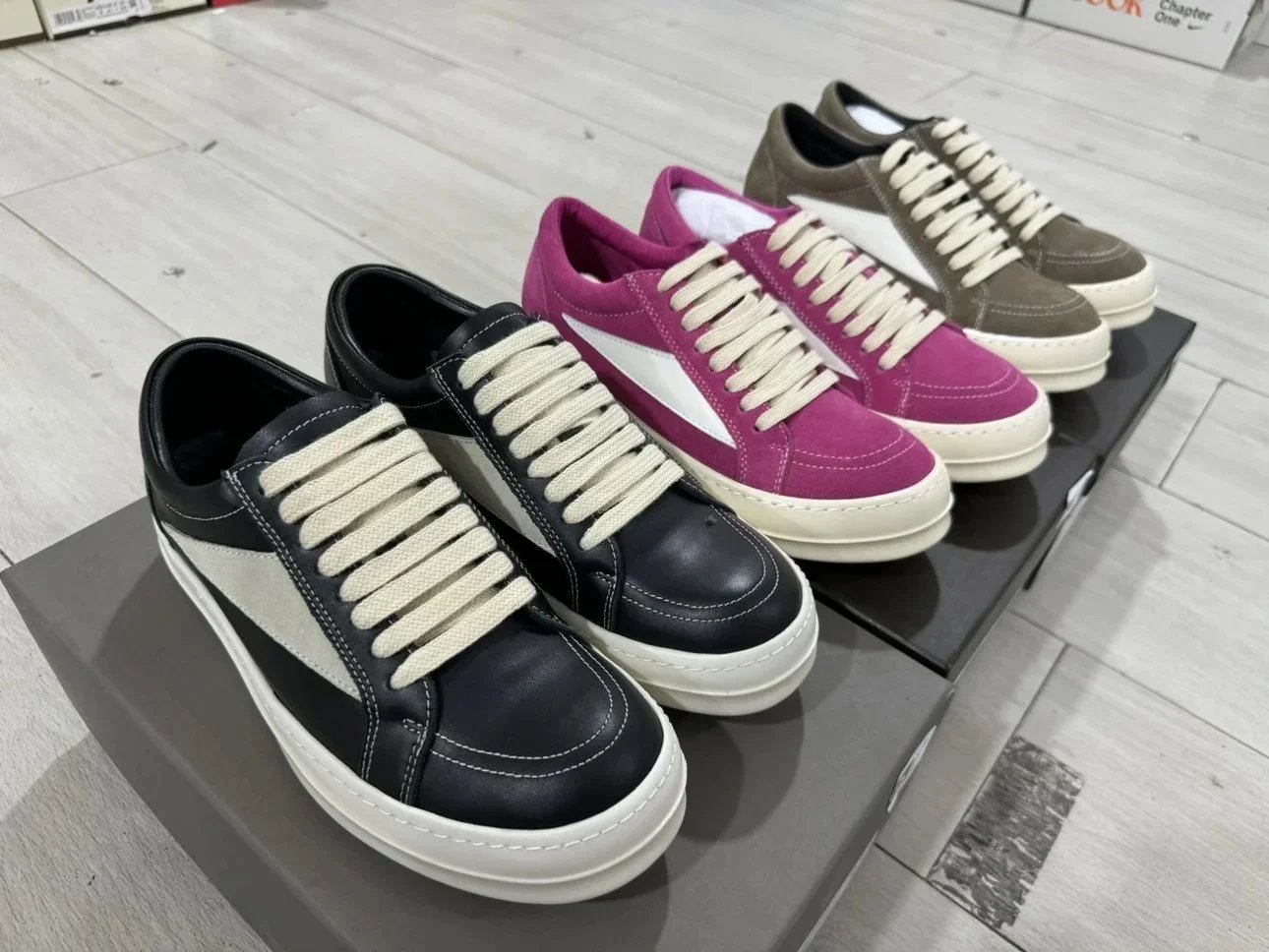 Off-White Vulcanized Sneaker Magenta White Cream Sneakers - 2