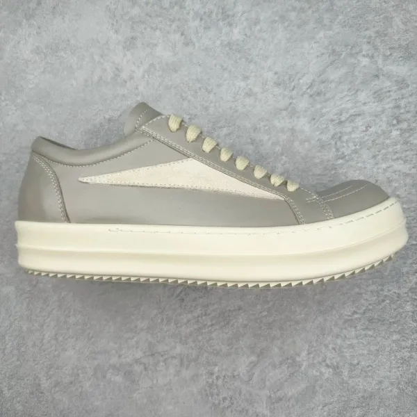 Rick Owens DRKSHDW Runner Suede Brown Cream Sneakers - 25